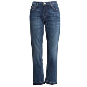 NEW Current Elliott Cropped Straight Jeans